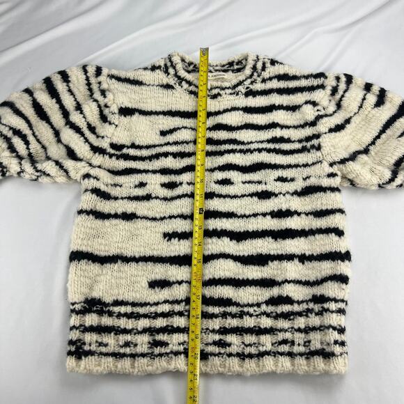 Ulla Johnson Black and White Striped Sweater - Picture 9 of 12